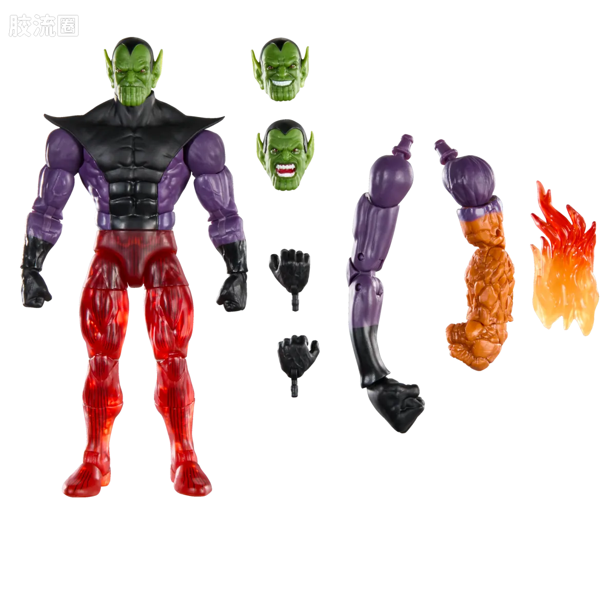 Marvel Legends/漫威传奇 可动人偶系列 独家发售版 超级斯克鲁人 - 图片