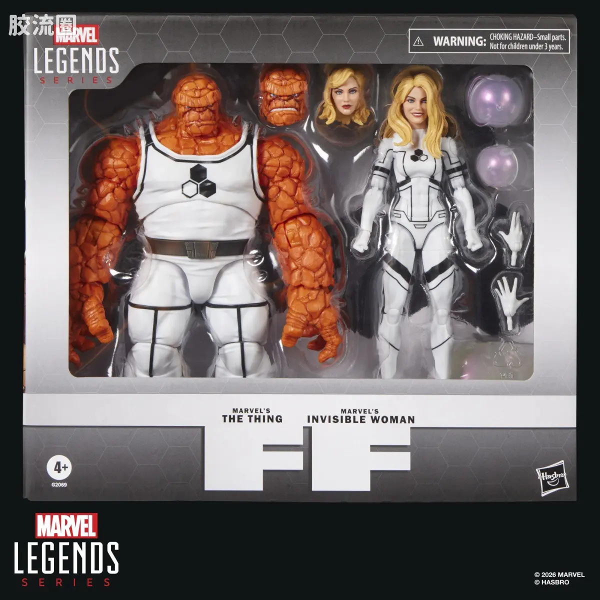 Marvel Legends/漫威传奇 可动人偶系列 多人套 石头人 & 隐形女 - 图片