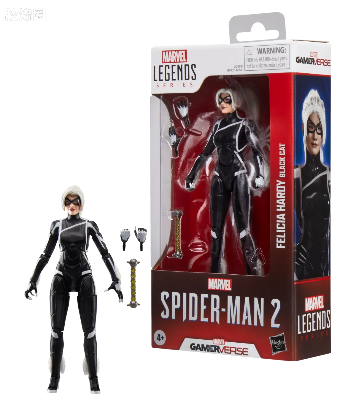 Marvel Legends/漫威传奇 可动人偶系列 GAMERVERSE 游戏 漫威蜘蛛侠2 黑猫 - 图片