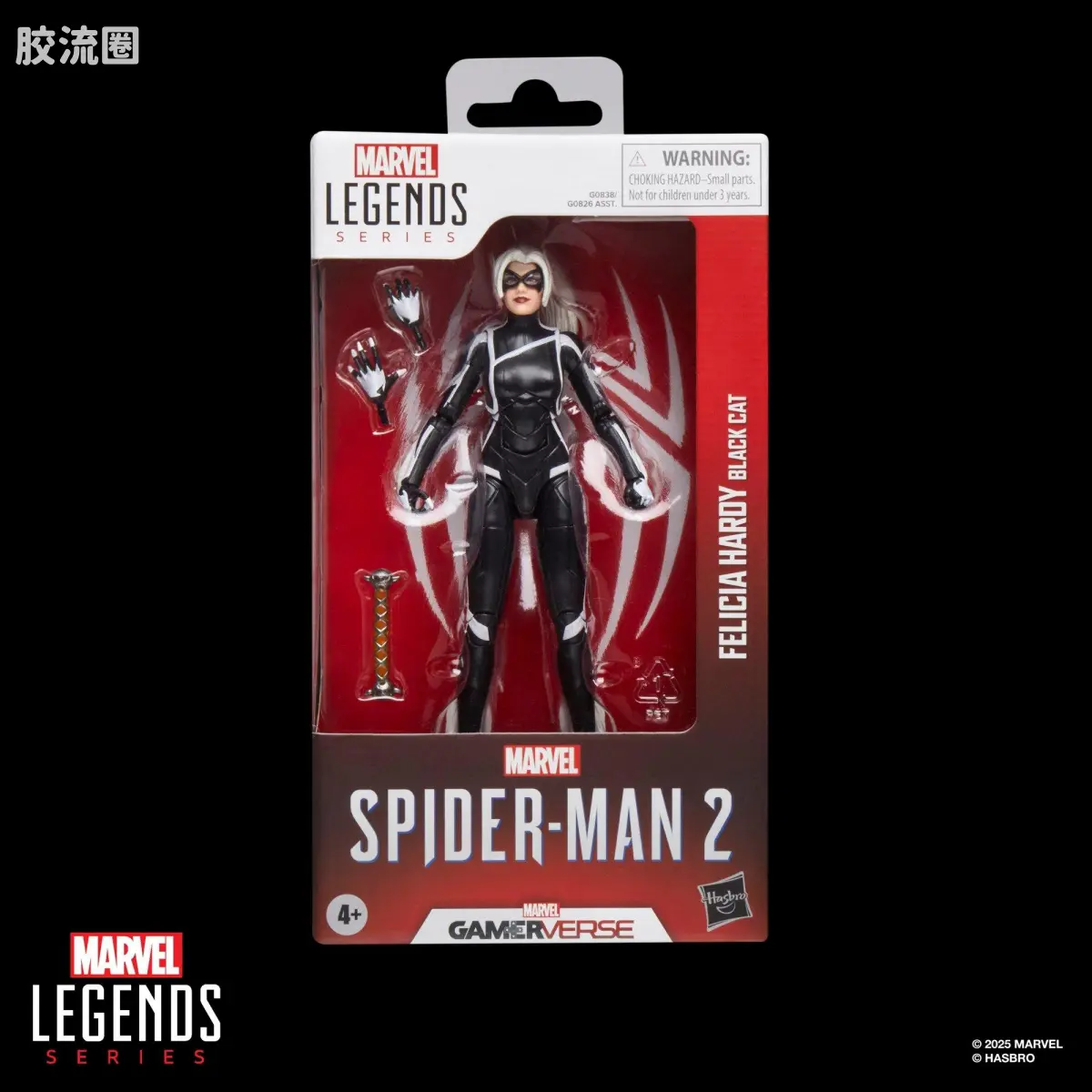 Marvel Legends/漫威传奇 可动人偶系列 GAMERVERSE 游戏 漫威蜘蛛侠2 黑猫 - 图片