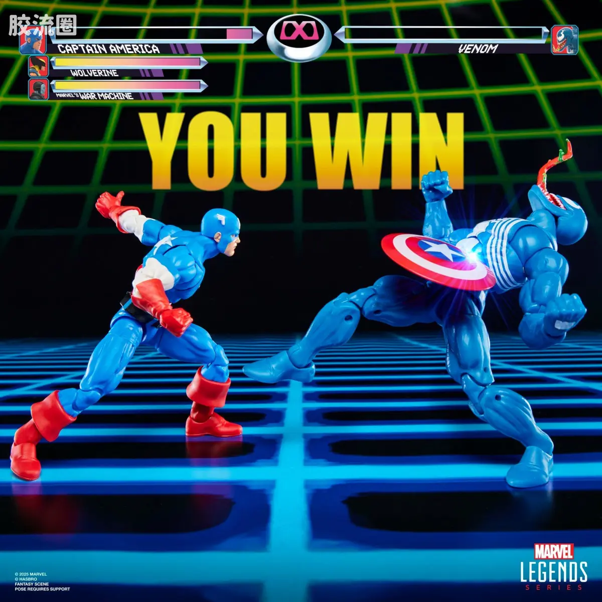 Marvel Legends/漫威传奇 可动人偶系列 GAMERVERSE 游戏 漫威VS卡普空2 美国队长VS毒液 双人套 - 图片