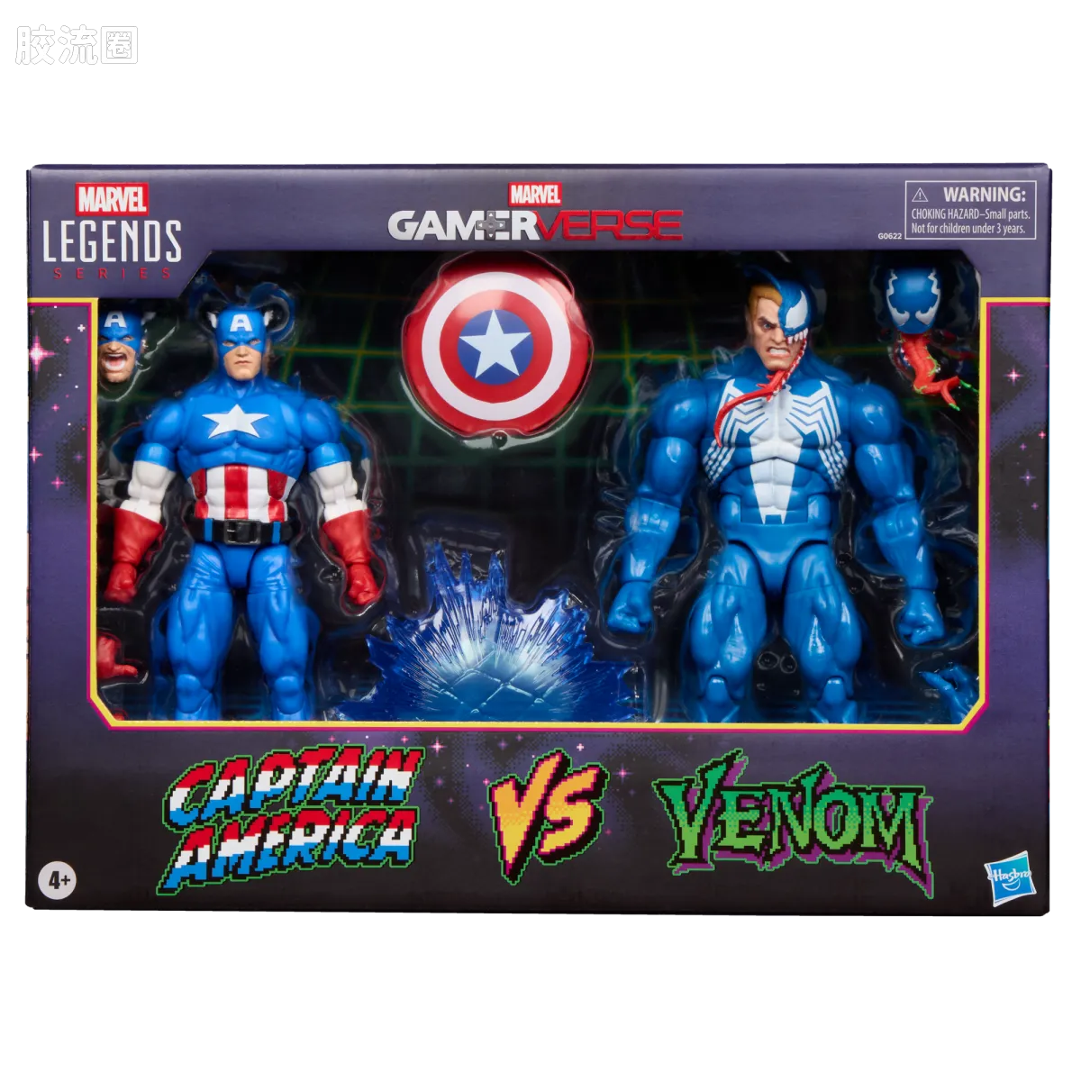 Marvel Legends/漫威传奇 可动人偶系列 GAMERVERSE 游戏 漫威VS卡普空2 美国队长VS毒液 双人套 - 图片