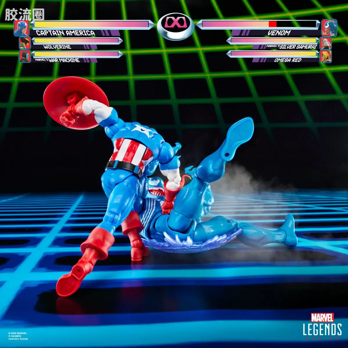 Marvel Legends/漫威传奇 可动人偶系列 GAMERVERSE 游戏 漫威VS卡普空2 美国队长VS毒液 双人套 - 图片