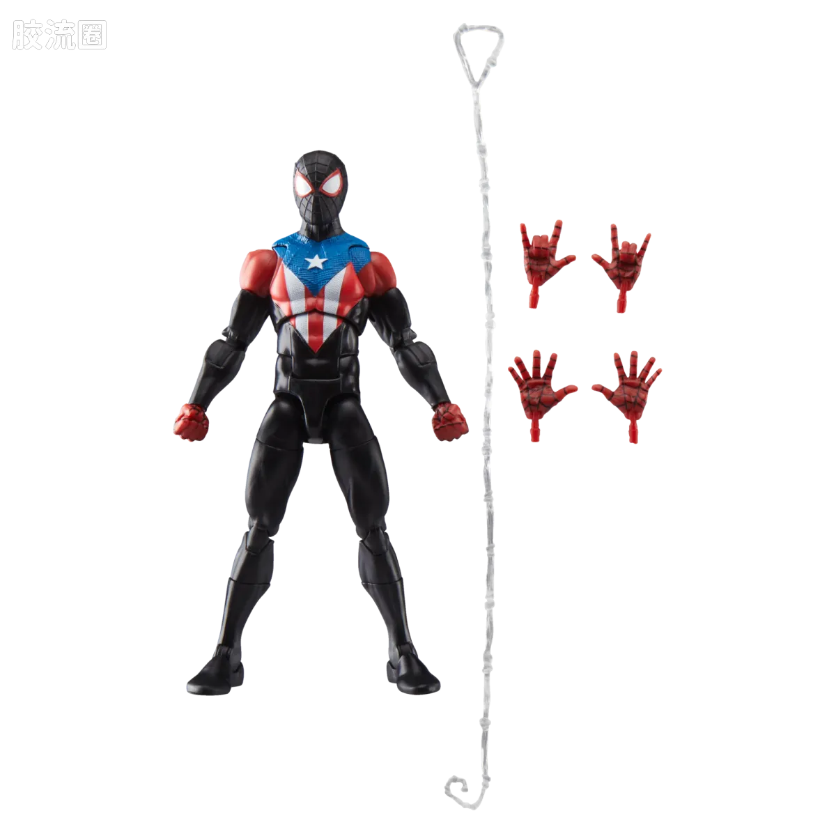 Marvel Legends/漫威传奇 可动人偶系列 GAMERVERSE 游戏 漫威蜘蛛侠2 蜘蛛侠 迈尔斯 波多黎各战衣 - 图片