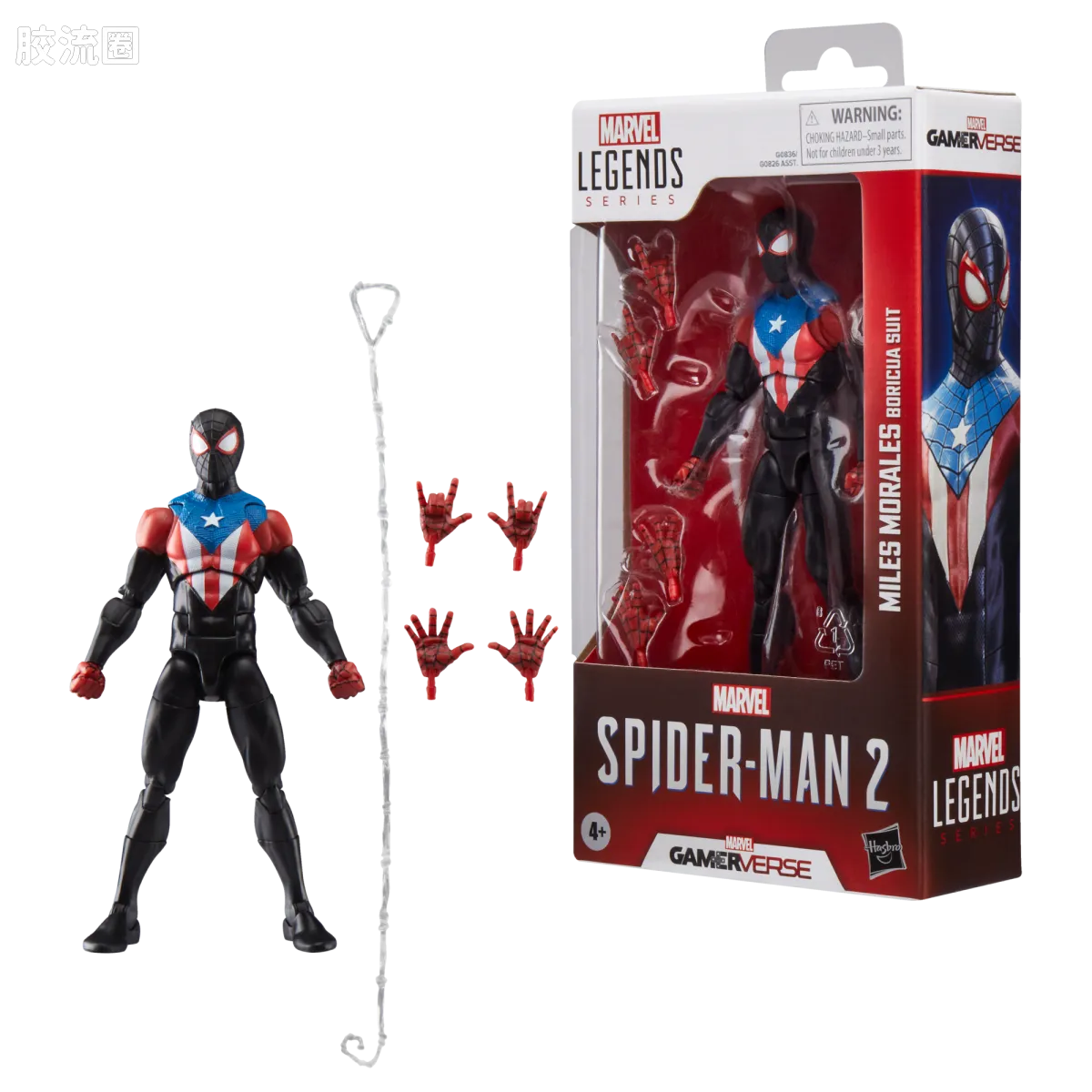 Marvel Legends/漫威传奇 可动人偶系列 GAMERVERSE 游戏 漫威蜘蛛侠2 蜘蛛侠 迈尔斯 波多黎各战衣 - 图片