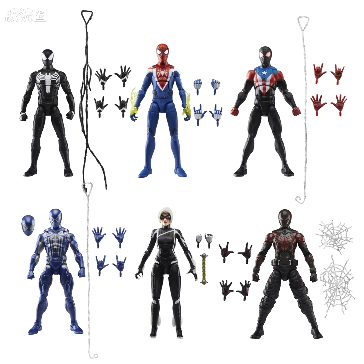 Marvel Legends/漫威传奇 可动人偶系列 GAMERVERSE 游戏 漫威蜘蛛侠2 蜘蛛侠 迈尔斯 波多黎各战衣 - 图片