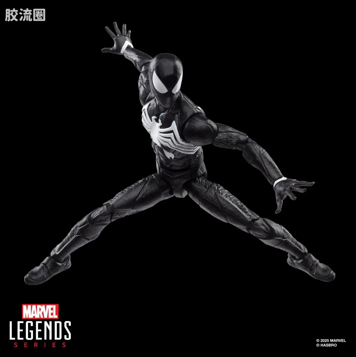 Marvel Legends/漫威传奇 可动人偶系列 GAMERVERSE 游戏 漫威蜘蛛侠2 蜘蛛侠 黑色战衣 - 图片