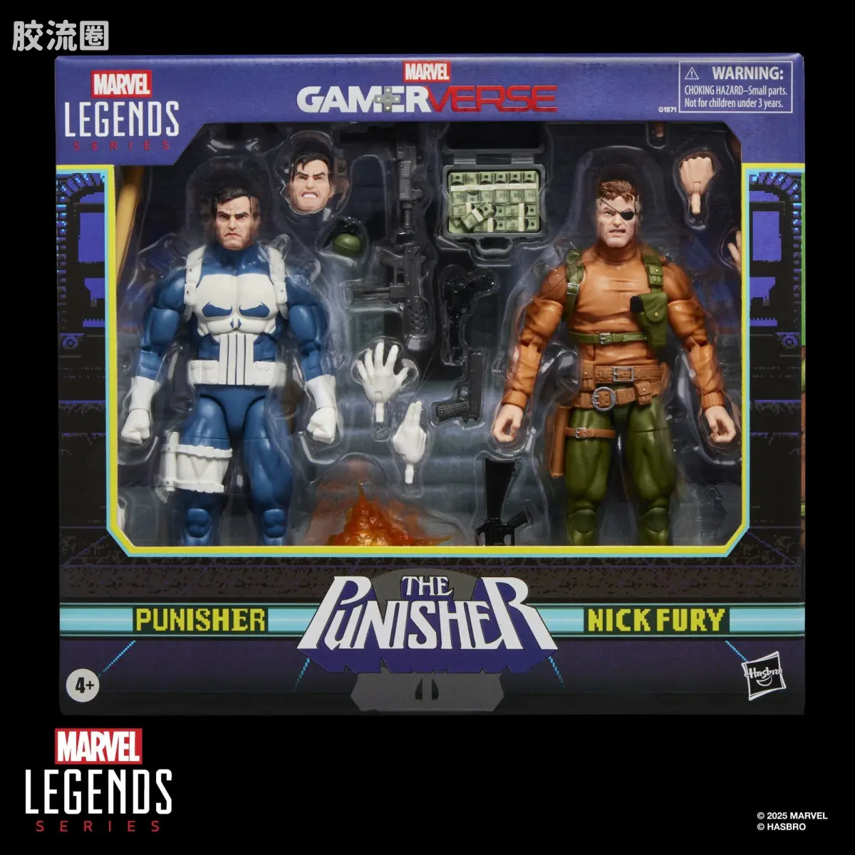 Marvel Legends/漫威传奇 可动人偶系列 GAMERVERSE 街机《惩罚者》惩罚者&尼克·弗瑞双人套装 - 图片