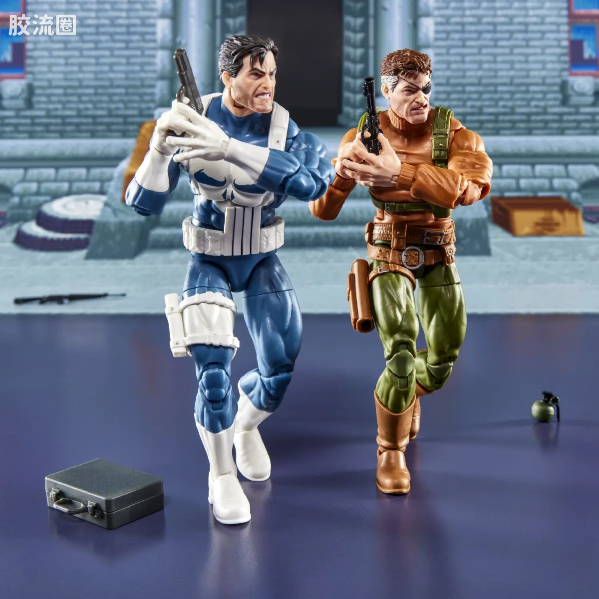 Marvel Legends/漫威传奇 可动人偶系列 GAMERVERSE 街机《惩罚者》惩罚者&尼克·弗瑞双人套装 - 图片