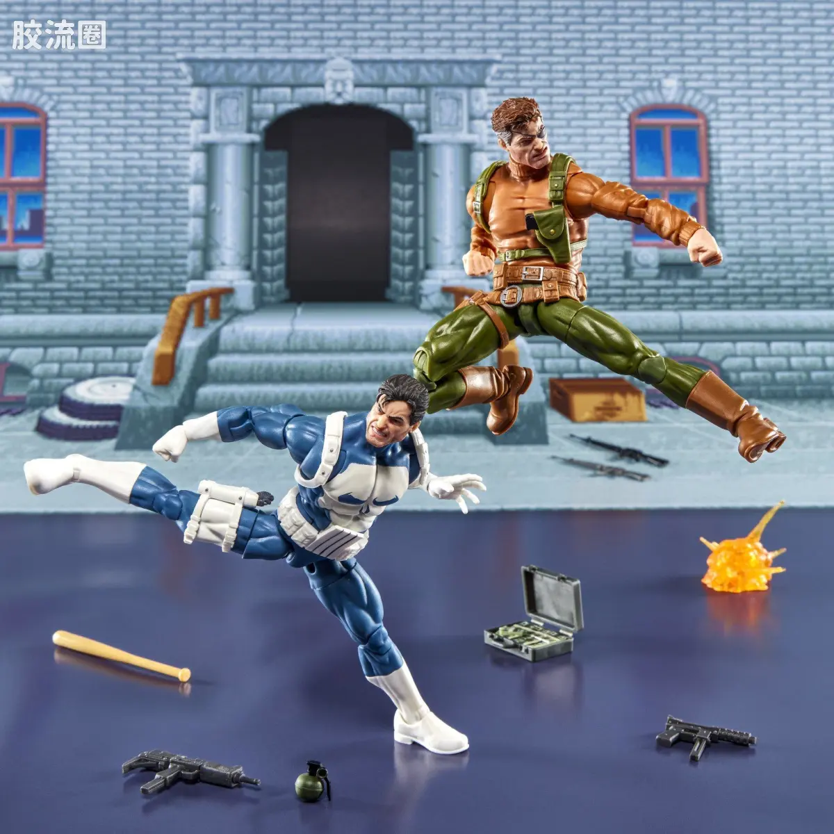 Marvel Legends/漫威传奇 可动人偶系列 GAMERVERSE 街机《惩罚者》惩罚者&尼克·弗瑞双人套装 - 图片