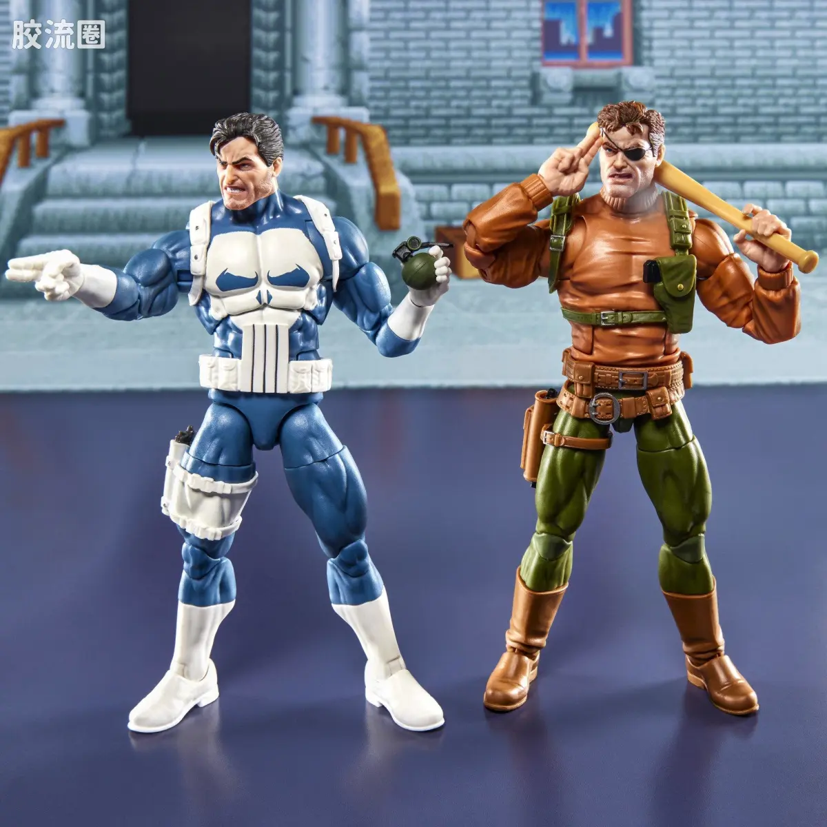 Marvel Legends/漫威传奇 可动人偶系列 GAMERVERSE 街机《惩罚者》惩罚者&尼克·弗瑞双人套装 - 图片