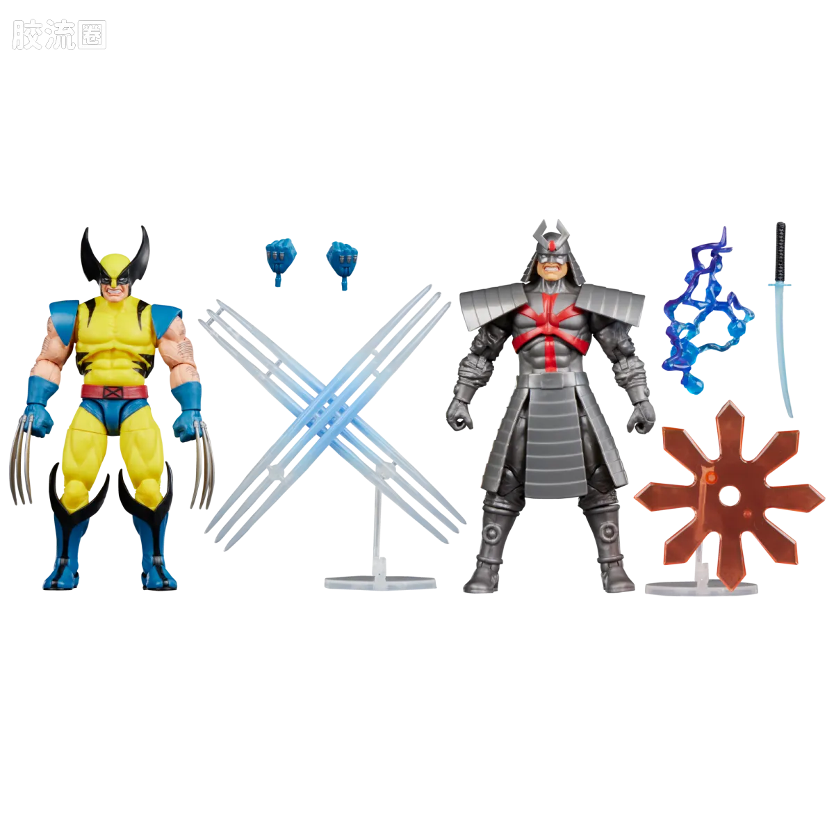 Marvel Legends/漫威传奇 可动人偶系列 GAMERVERSE 游戏 漫威VS卡普空2 金刚狼VS银武士 双人套 - 图片