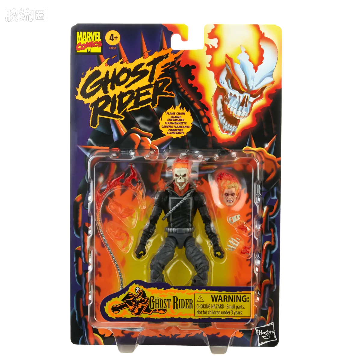 Marvel Legends/漫威传奇 可动人偶系列 恶灵骑士 复古挂卡系列 恶灵骑士 - 图片