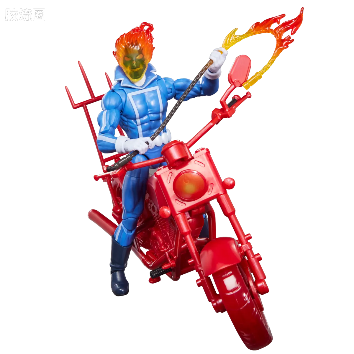 Marvel Legends/漫威传奇 可动人偶系列 人与载具 恶灵骑士 强尼·布雷泽（含摩托套装） - 图片