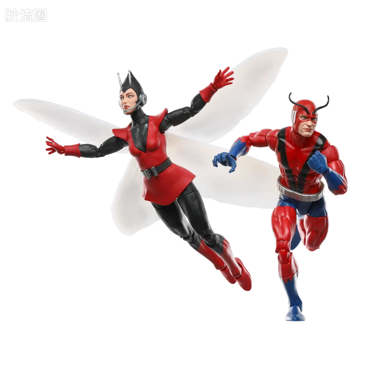 Marvel Legends/漫威传奇 可动人偶系列 多人套 汉克·皮姆（巨人）& 珍妮特·凡·戴恩（黄蜂女） - 图片