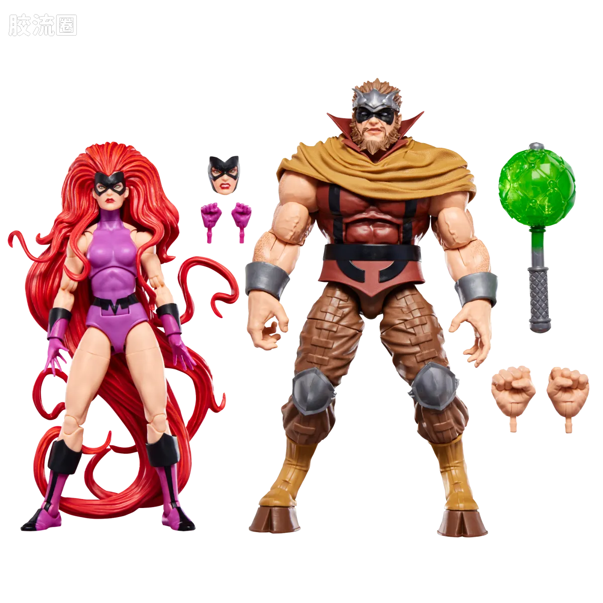 Marvel Legends/漫威传奇 可动人偶系列 多人套 美杜莎 & 戈尔工 - 图片