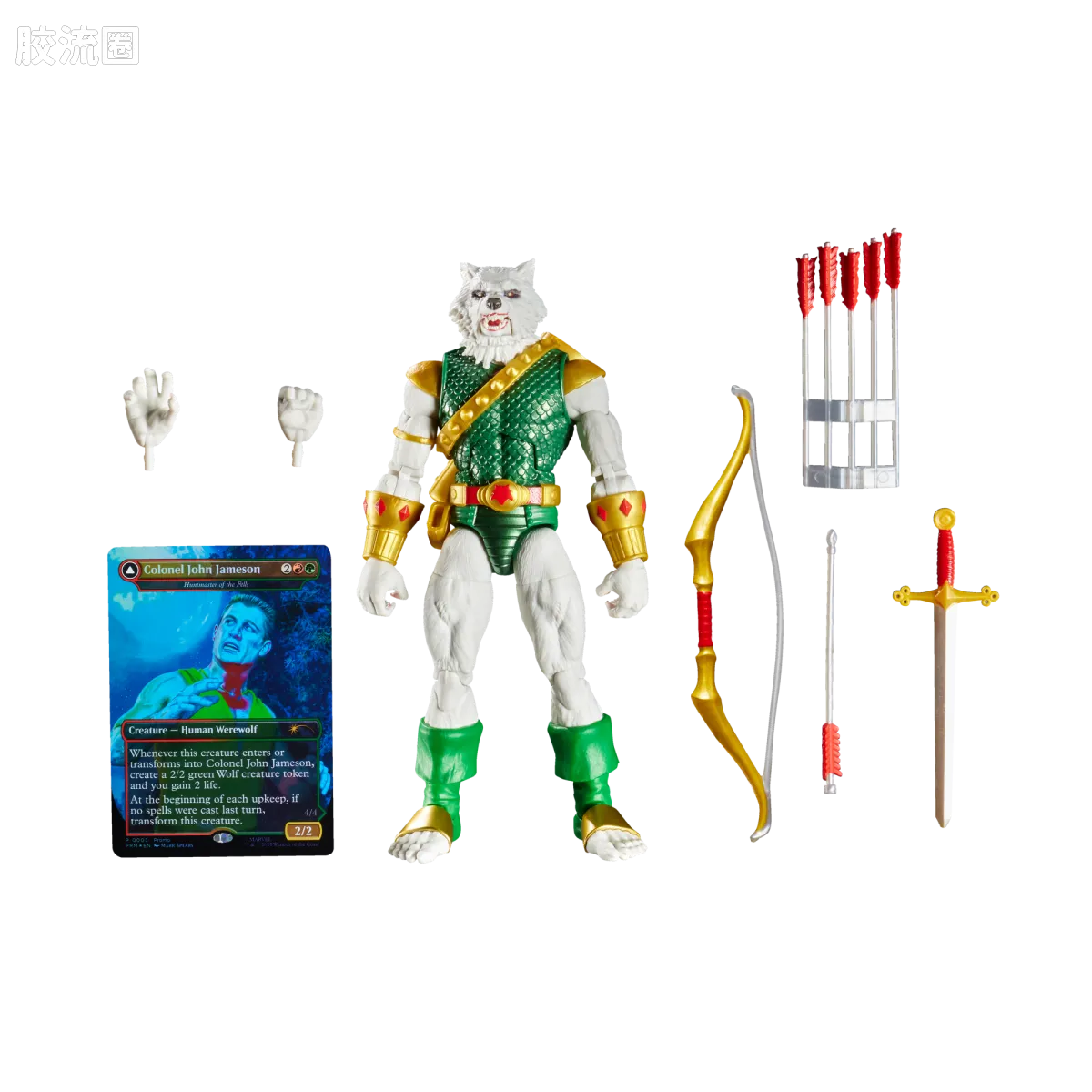 Marvel Legends/漫威传奇 可动人偶系列 万智牌联名 人狼 - 图片