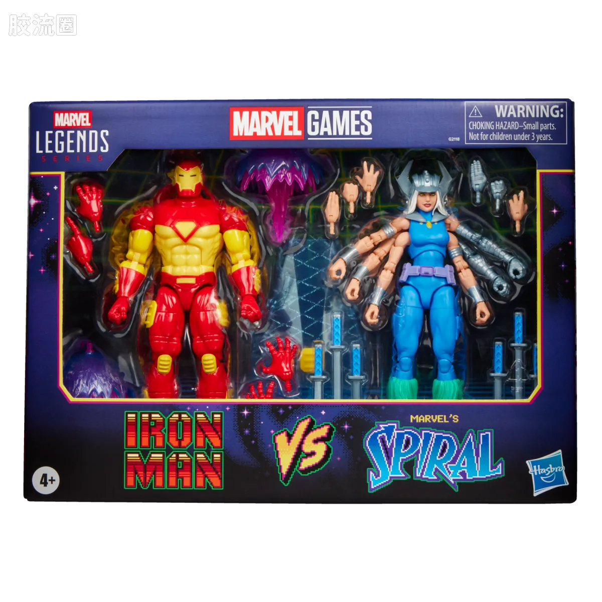 Marvel Legends/漫威传奇 可动人偶系列 GAMERVERSE 钢铁侠 VS 螺旋女 - 图片