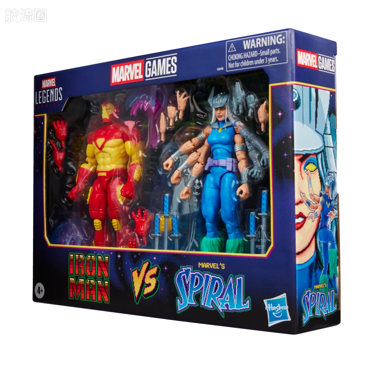 Marvel Legends/漫威传奇 可动人偶系列 GAMERVERSE 钢铁侠 VS 螺旋女 - 图片