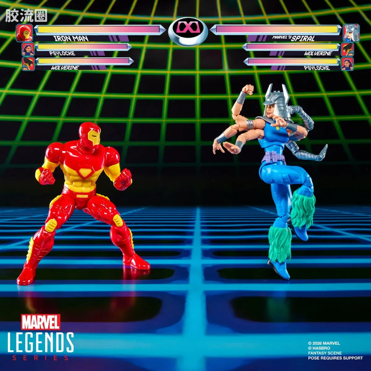 Marvel Legends/漫威传奇 可动人偶系列 GAMERVERSE 钢铁侠 VS 螺旋女 - 图片