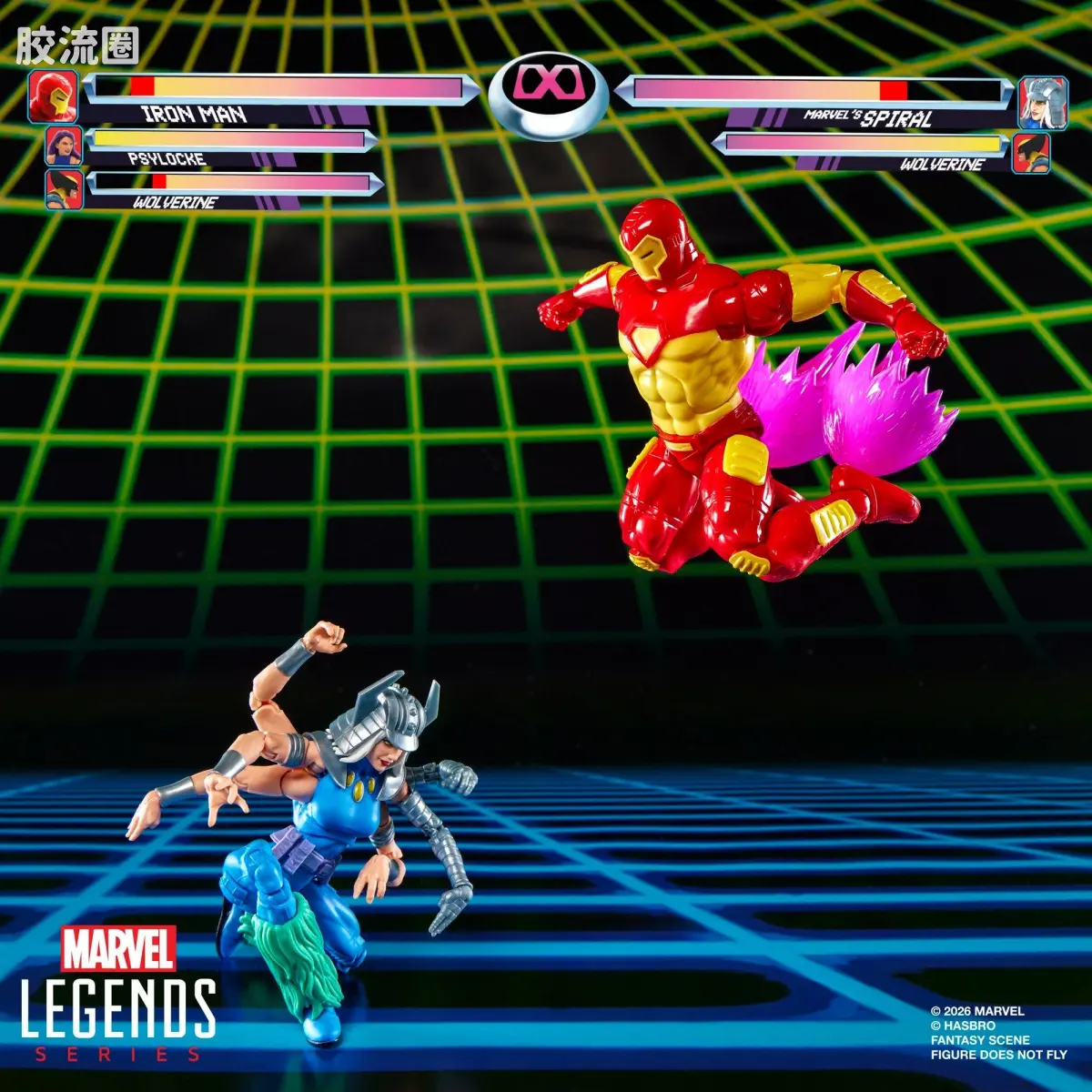 Marvel Legends/漫威传奇 可动人偶系列 GAMERVERSE 钢铁侠 VS 螺旋女 - 图片