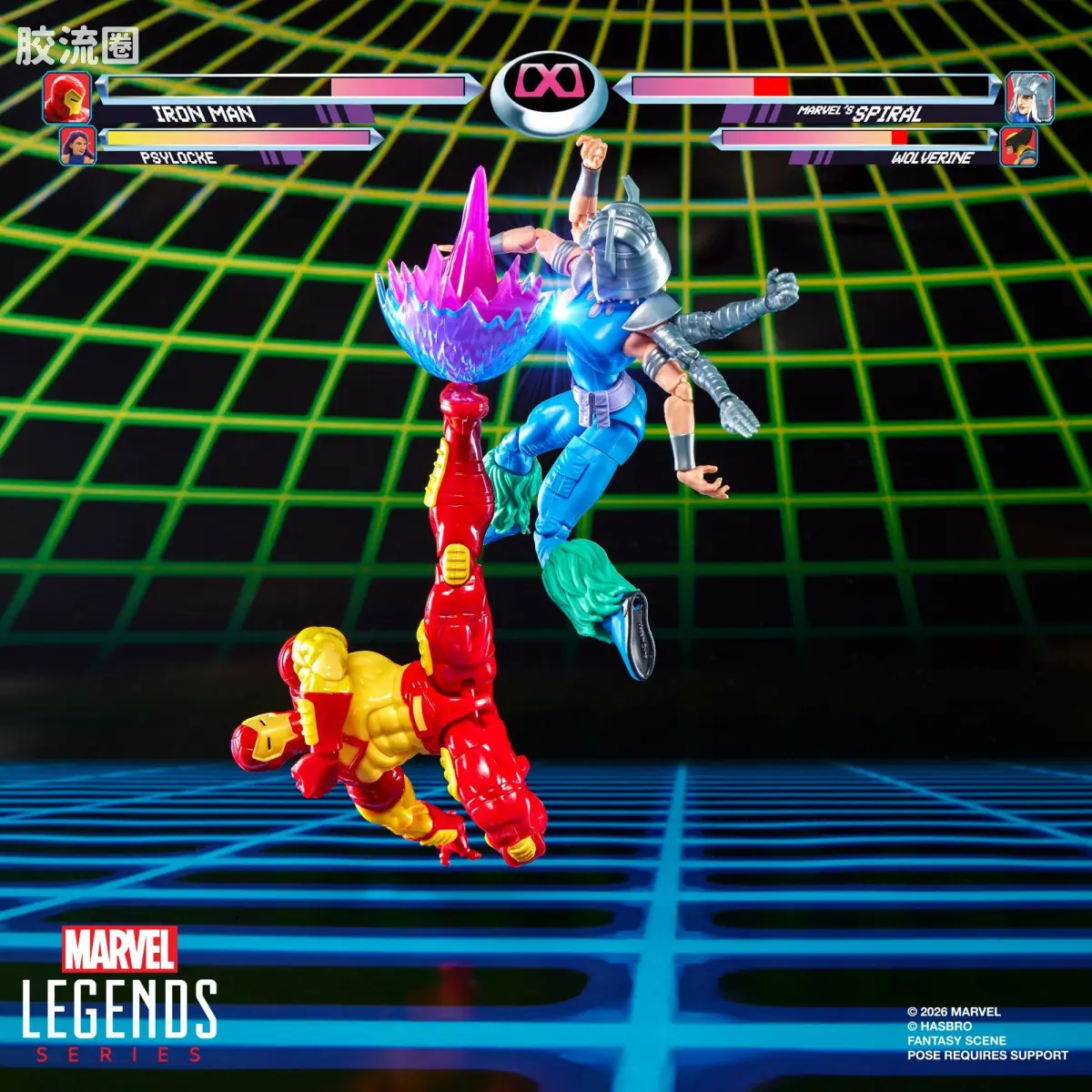 Marvel Legends/漫威传奇 可动人偶系列 GAMERVERSE 钢铁侠 VS 螺旋女 - 图片