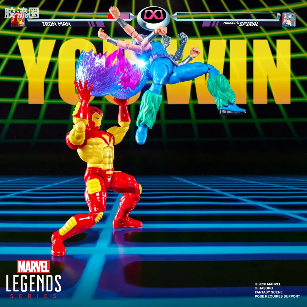 Marvel Legends/漫威传奇 可动人偶系列 GAMERVERSE 钢铁侠 VS 螺旋女 - 图片
