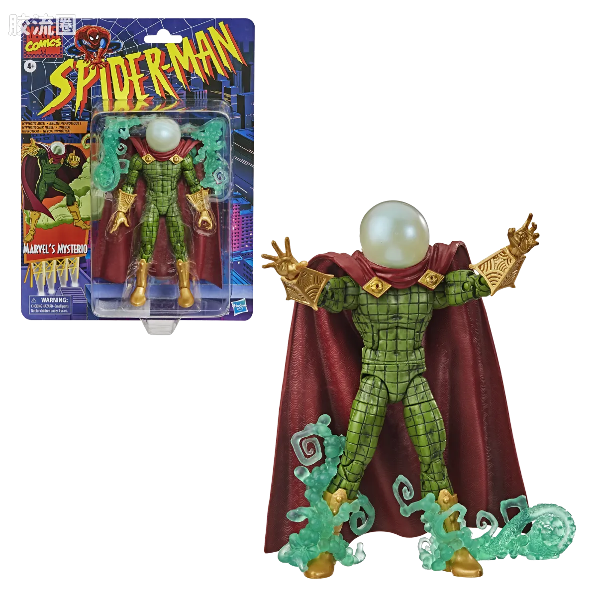 Marvel Legends/漫威传奇 可动人偶系列 蜘蛛侠94 动画 复古挂卡系列 神秘客 - 图片