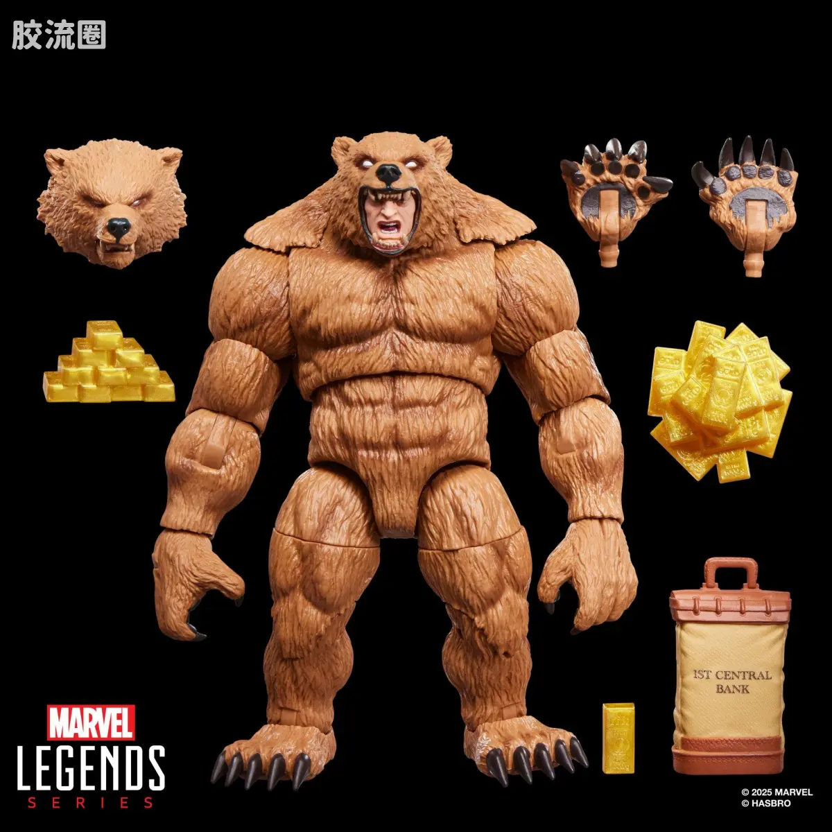 Marvel Legends/漫威传奇 可动人偶系列 豪华版 灰熊 - 图片