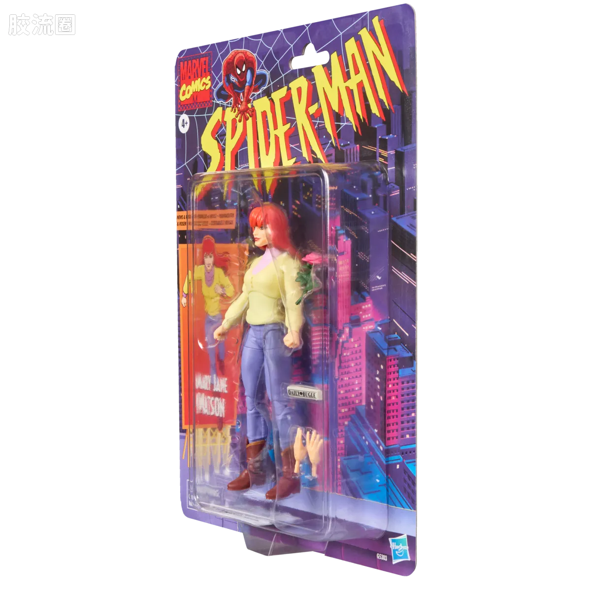 Marvel Legends/漫威传奇 可动人偶系列 蜘蛛侠94 动画 复古挂卡系列 玛丽·简·沃森 - 图片