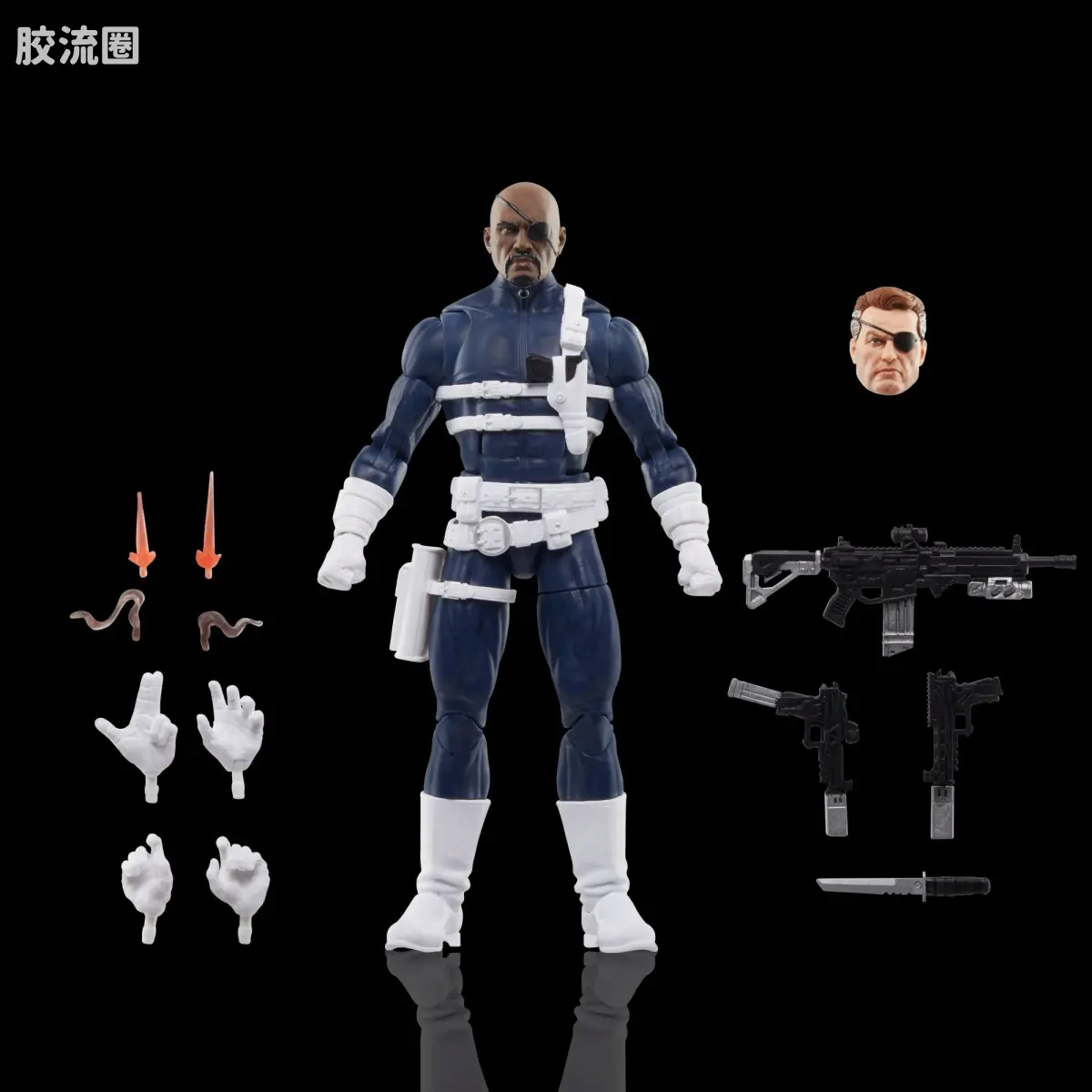 Marvel Legends/漫威传奇 可动人偶系列 美国队长系列 神盾局三人套 - 图片