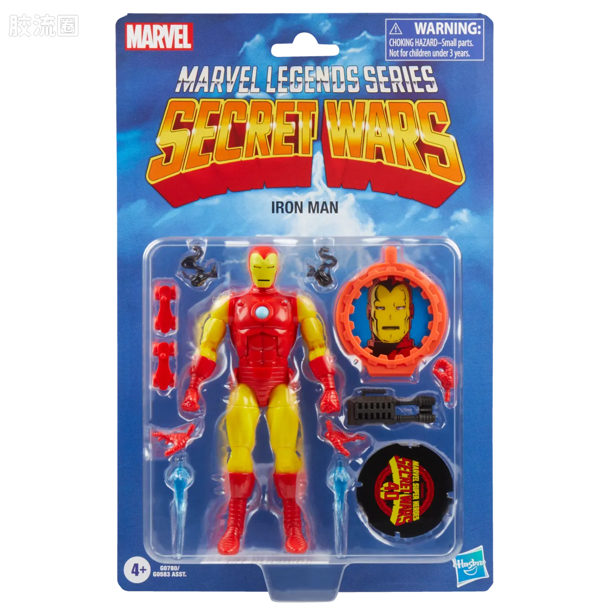 Marvel Legends/漫威传奇 可动人偶系列 秘密战争 复古挂卡系列 复古钢铁侠 - 图片