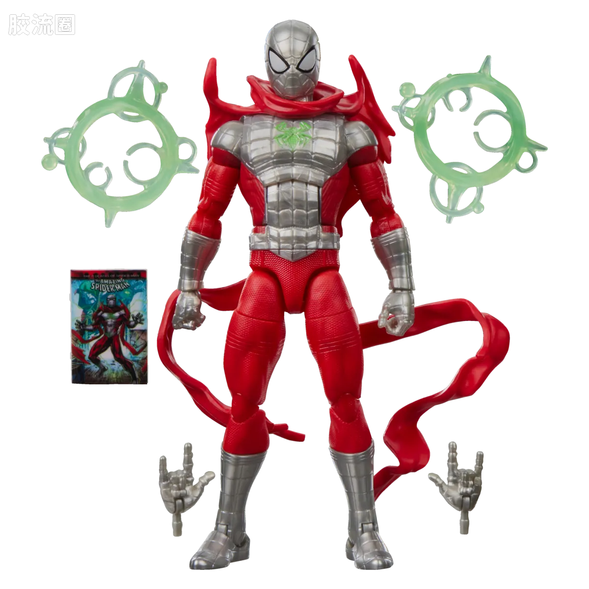 Marvel Legends/漫威传奇 可动人偶系列 迷你漫画 复古挂卡系列 蜘蛛侠（毁灭战衣） - 图片