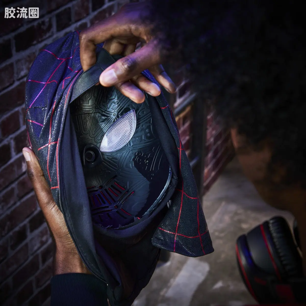 Marvel Legends/漫威传奇 可动人偶系列 1/1系列 蜘蛛侠：迈尔斯·莫拉莱斯  面具 - 图片