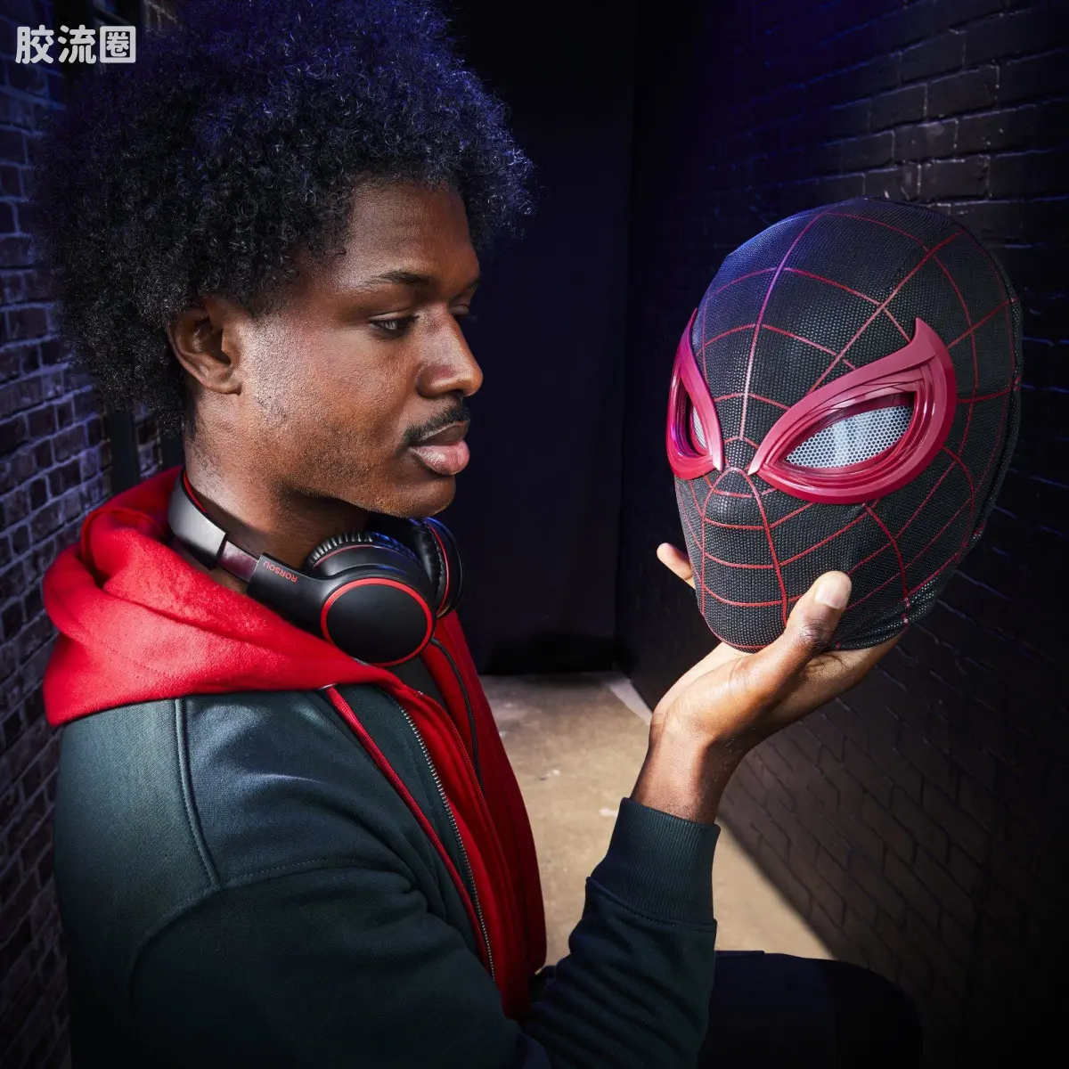 Marvel Legends/漫威传奇 可动人偶系列 1/1系列 蜘蛛侠：迈尔斯·莫拉莱斯  面具 - 图片