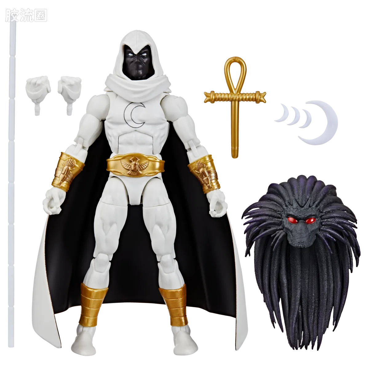 Marvel Legends/漫威传奇 可动人偶系列 黑心套 月光骑士. - 图片