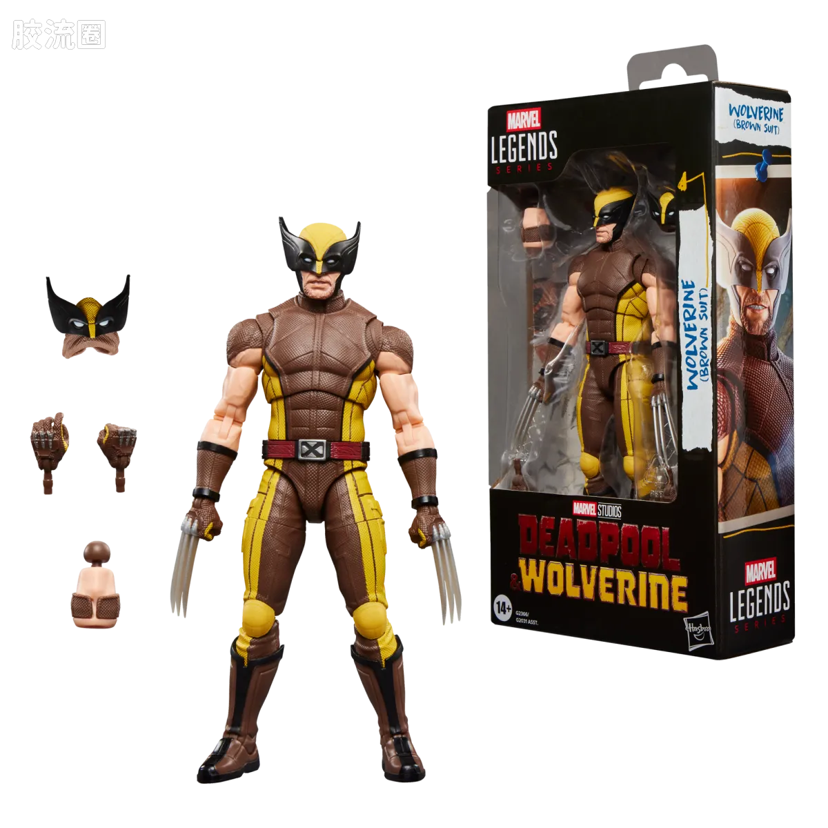 Marvel Legends/漫威传奇 可动人偶系列 死侍与金刚狼系列 金刚狼（棕色战衣） - 图片