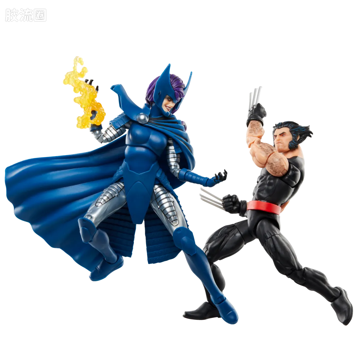 Marvel Legends/漫威传奇 可动人偶系列 金刚狼50周年系列 金刚狼50周年 金刚狼&灵蝶双人套 - 图片