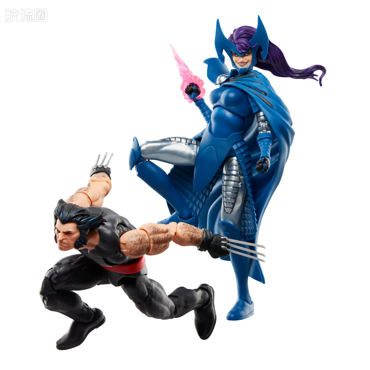 Marvel Legends/漫威传奇 可动人偶系列 金刚狼50周年系列 金刚狼50周年 金刚狼&灵蝶双人套 - 图片