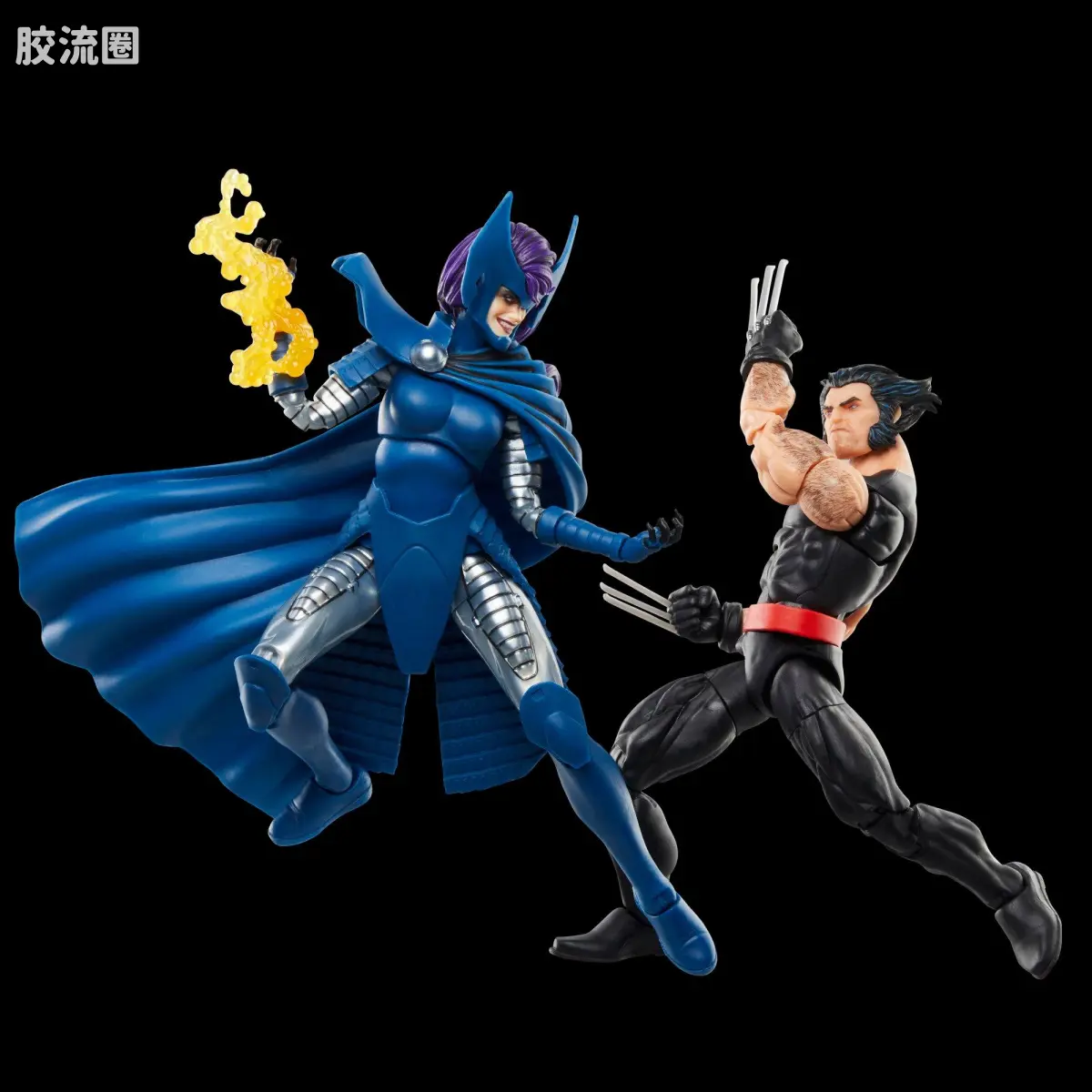 Marvel Legends/漫威传奇 可动人偶系列 金刚狼50周年系列 金刚狼50周年 金刚狼&灵蝶双人套 - 图片