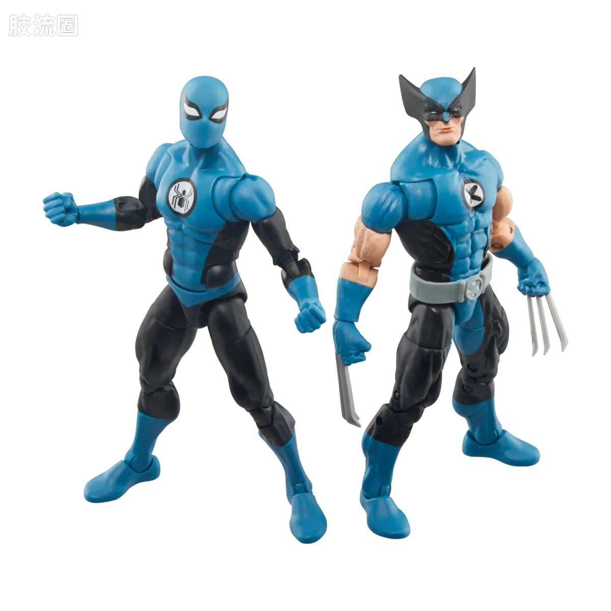 Marvel Legends/漫威传奇 可动人偶系列 神奇四侠 复古挂卡系列 金刚狼&蜘蛛侠（神奇四侠战衣） - 图片