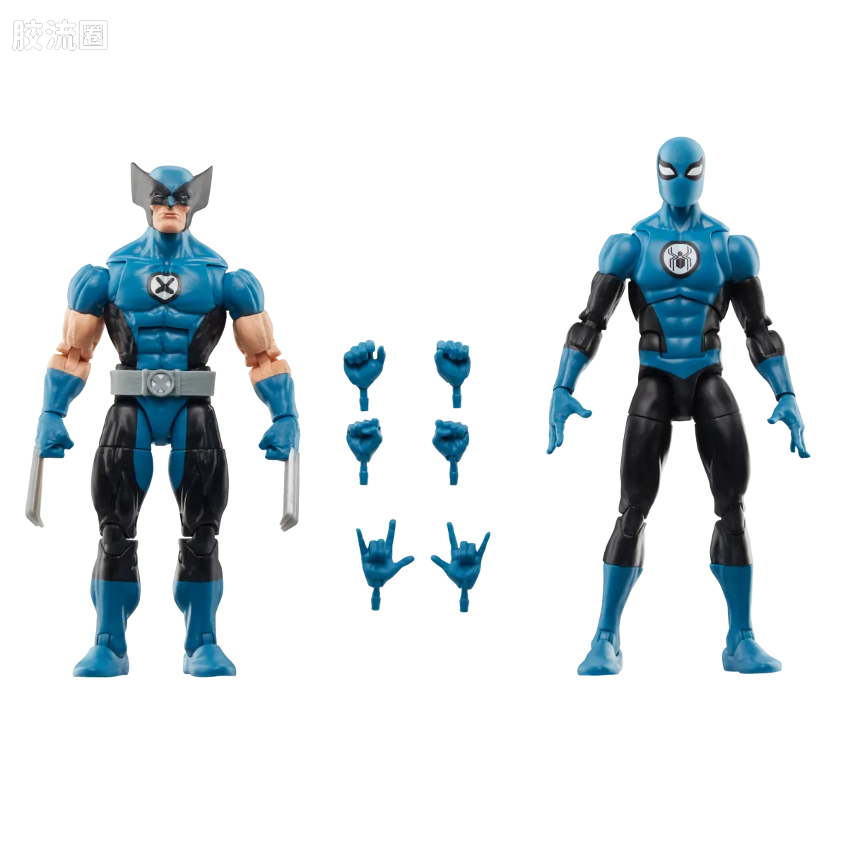 Marvel Legends/漫威传奇 可动人偶系列 神奇四侠 复古挂卡系列 金刚狼&蜘蛛侠（神奇四侠战衣） - 图片