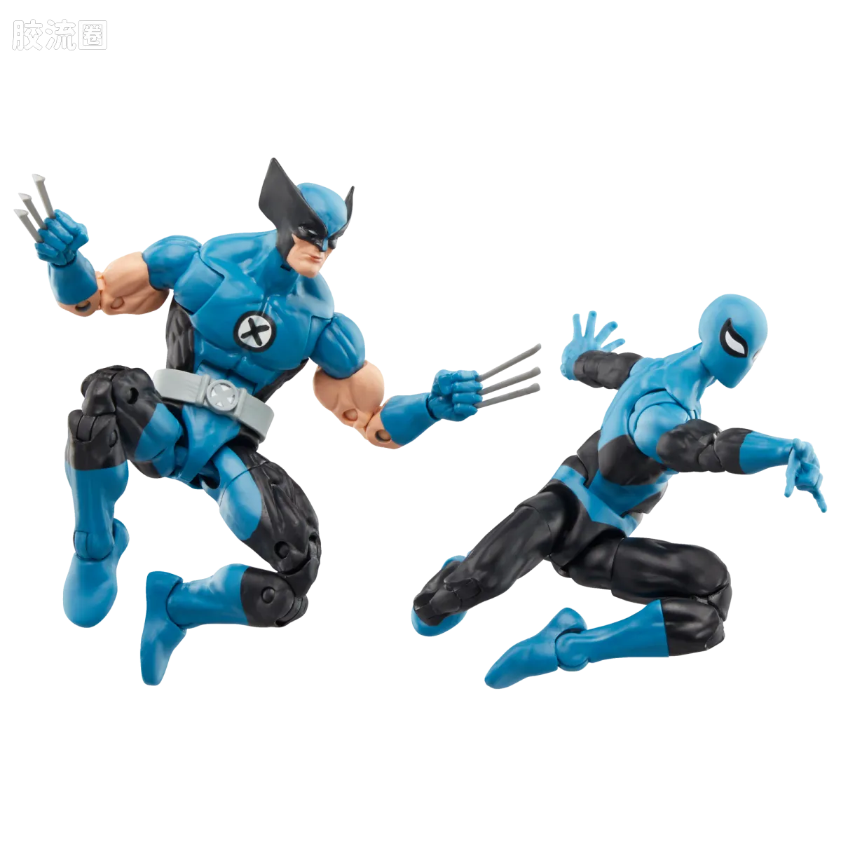 Marvel Legends/漫威传奇 可动人偶系列 神奇四侠 复古挂卡系列 金刚狼&蜘蛛侠（神奇四侠战衣） - 图片