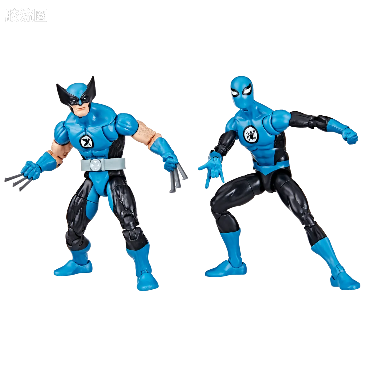 Marvel Legends/漫威传奇 可动人偶系列 神奇四侠 复古挂卡系列 金刚狼&蜘蛛侠（神奇四侠战衣） - 图片