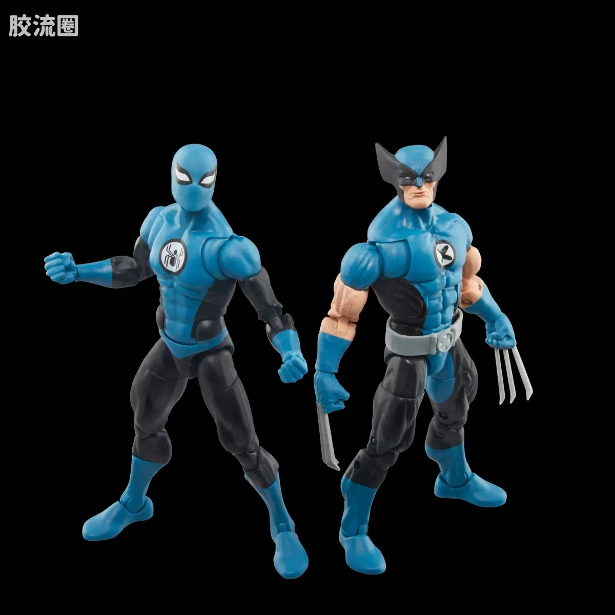 Marvel Legends/漫威传奇 可动人偶系列 神奇四侠 复古挂卡系列 金刚狼&蜘蛛侠（神奇四侠战衣） - 图片