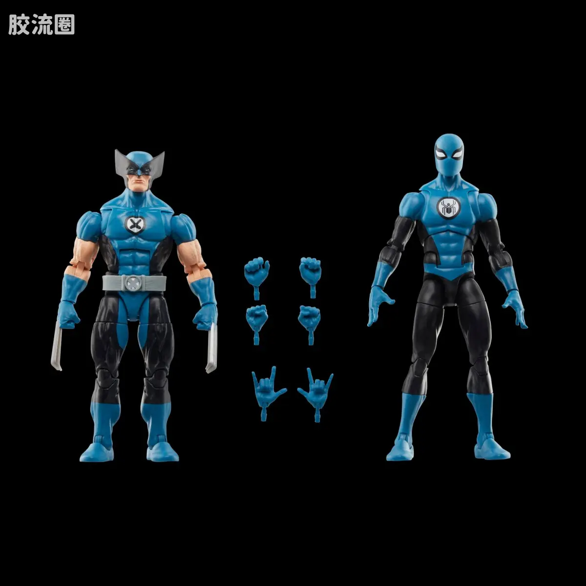 Marvel Legends/漫威传奇 可动人偶系列 神奇四侠 复古挂卡系列 金刚狼&蜘蛛侠（神奇四侠战衣） - 图片