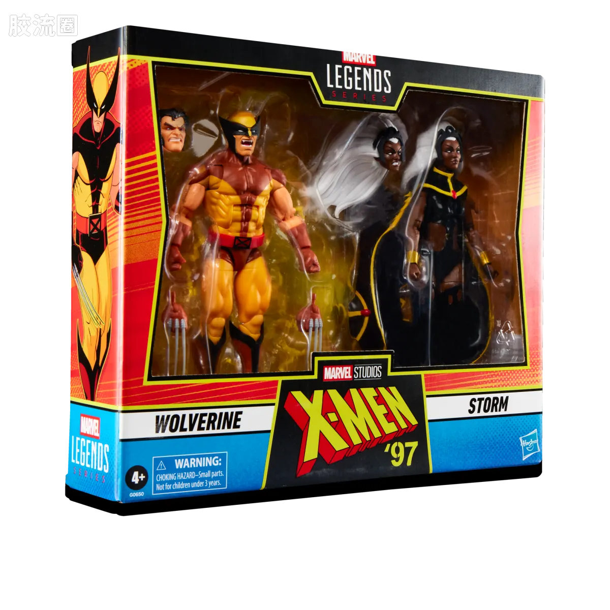 Marvel Legends/漫威传奇 可动人偶系列 X-战警97 动画 复古挂卡系列 金刚狼&暴风女 - 图片