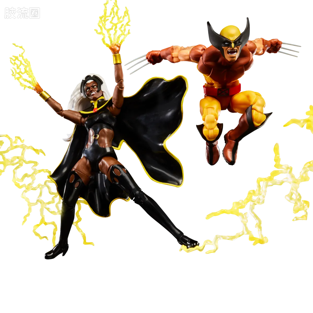 Marvel Legends/漫威传奇 可动人偶系列 X-战警97 动画 复古挂卡系列 金刚狼&暴风女 - 图片