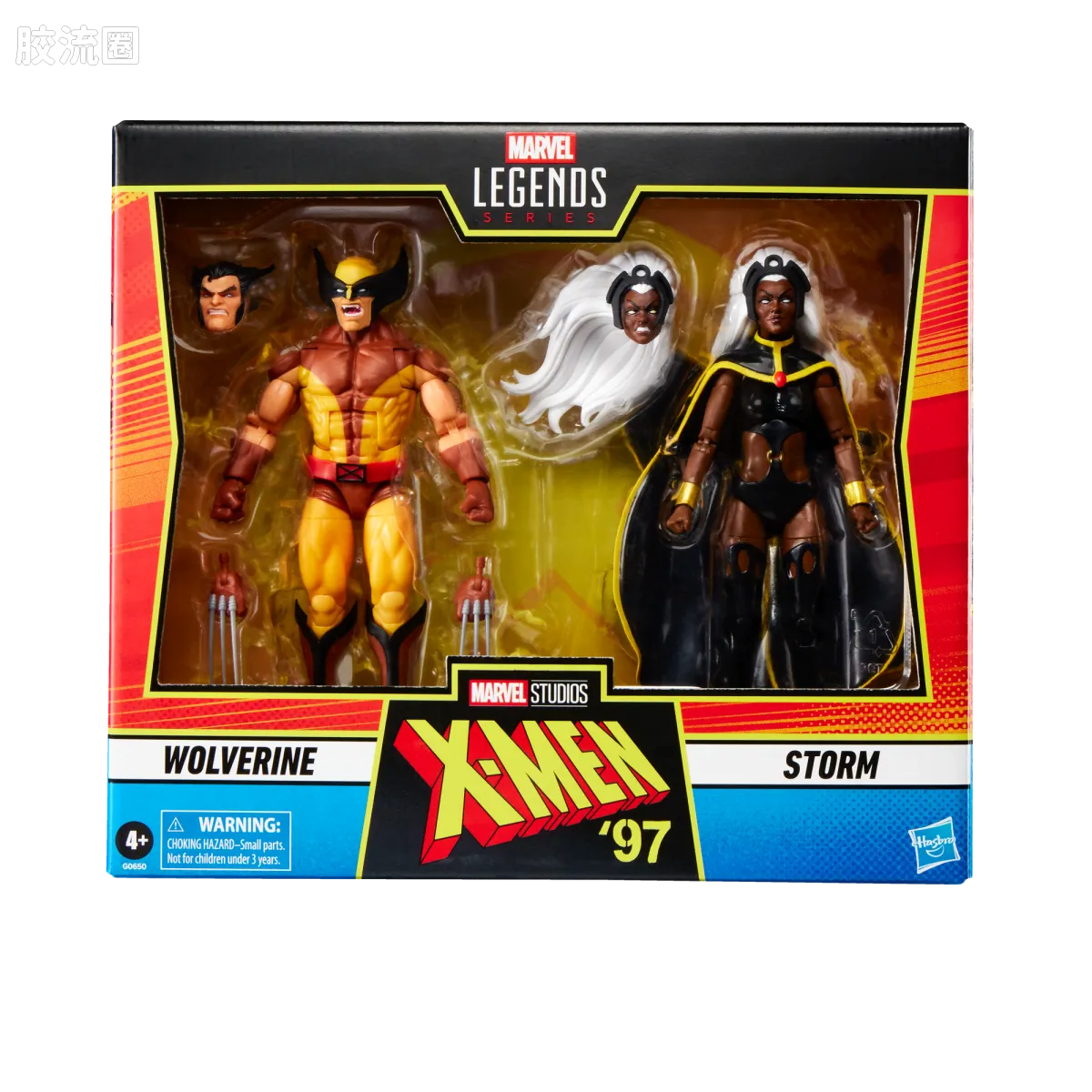 Marvel Legends/漫威传奇 可动人偶系列 X-战警97 动画 复古挂卡系列 金刚狼&暴风女 - 图片