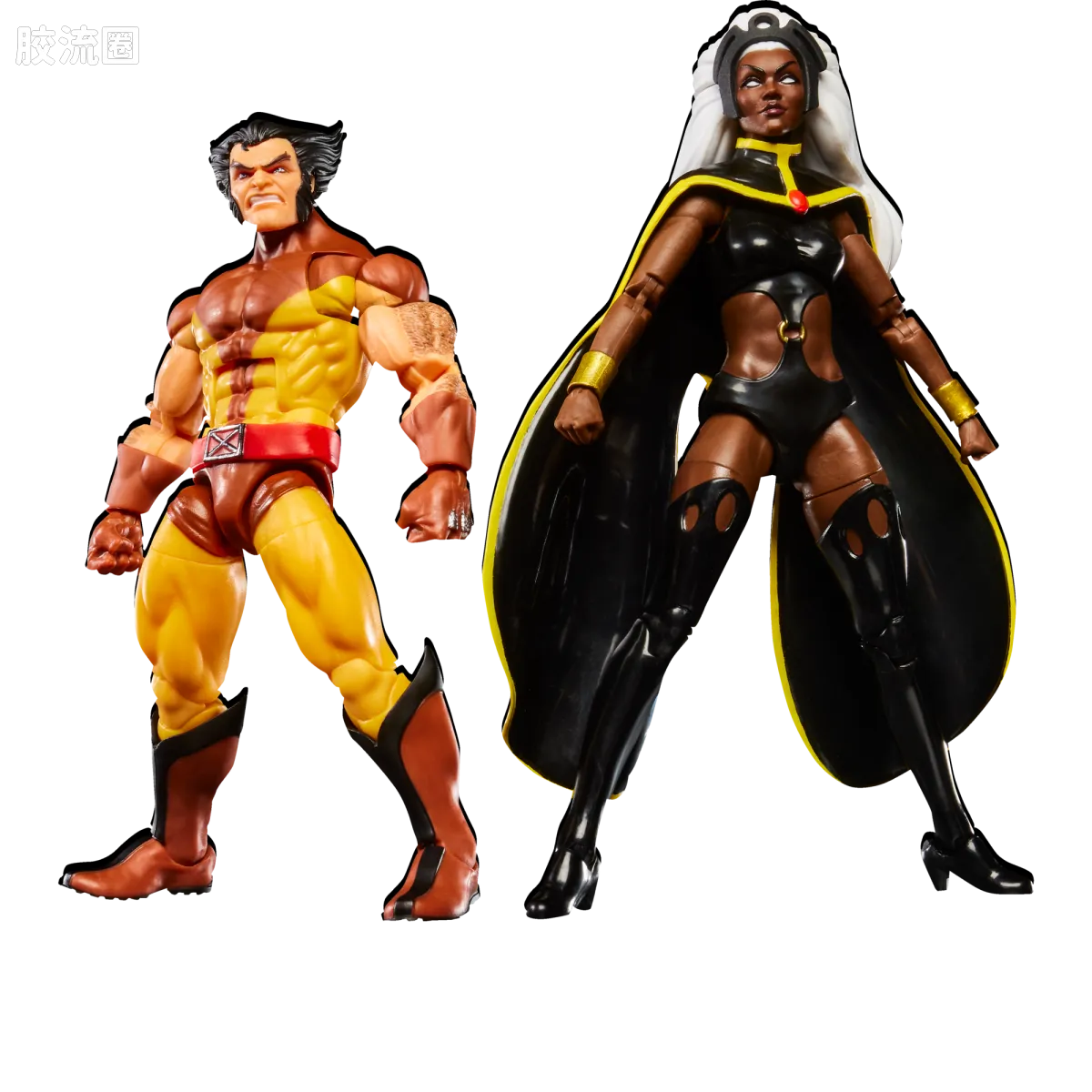 Marvel Legends/漫威传奇 可动人偶系列 X-战警97 动画 复古挂卡系列 金刚狼&暴风女 - 图片